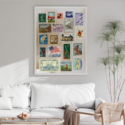Affiche de timbre de voyage Z Vintage
