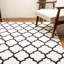 Phares Faux Fur Geometric Indoor Rug-741050786