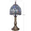 Petite petite lampe de table d'appoint en verre coloré Tiffany 6 x 14,6 po-1619878534