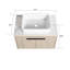 Ensemble de meuble-lavabo moderne 30 po avec lavabo en céramique, meuble-lavabo mural en chêne blanc avec porte à fermeture douce-1456047703