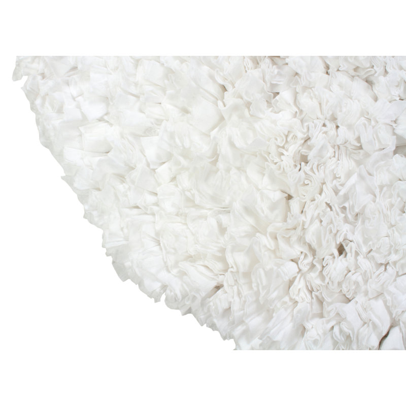 Ambera Non-Slip Bath Rug, White