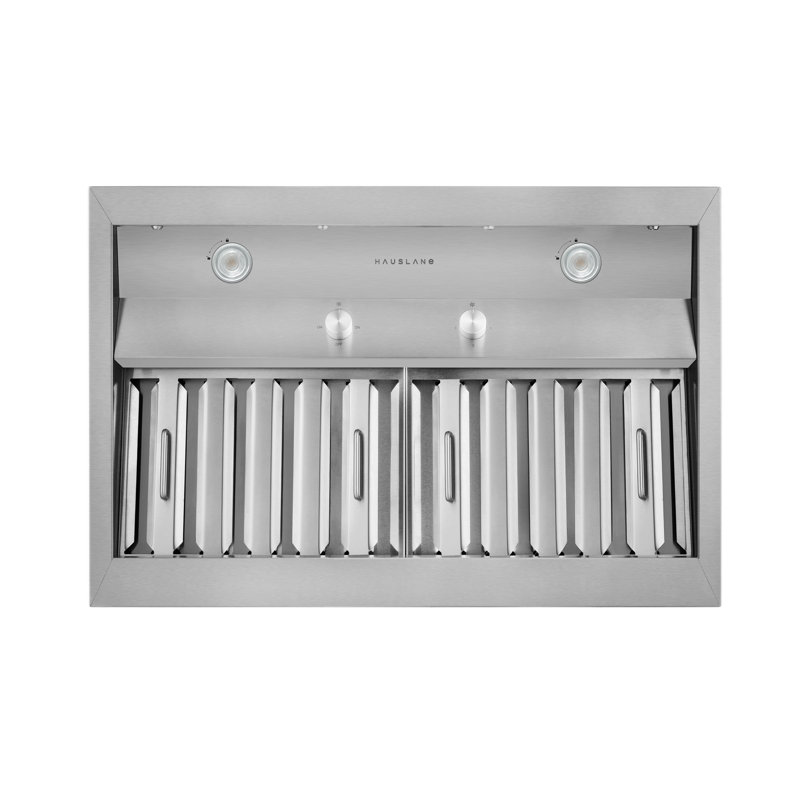 Hauslane 860 Cubic Feet Per Minute Convertible Insert Range Hood with Baffle Filter and Light Included