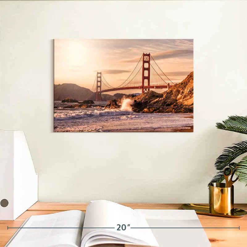 Lilie Sunlit Golden Gate Bridge, H 8 po x l 12 po