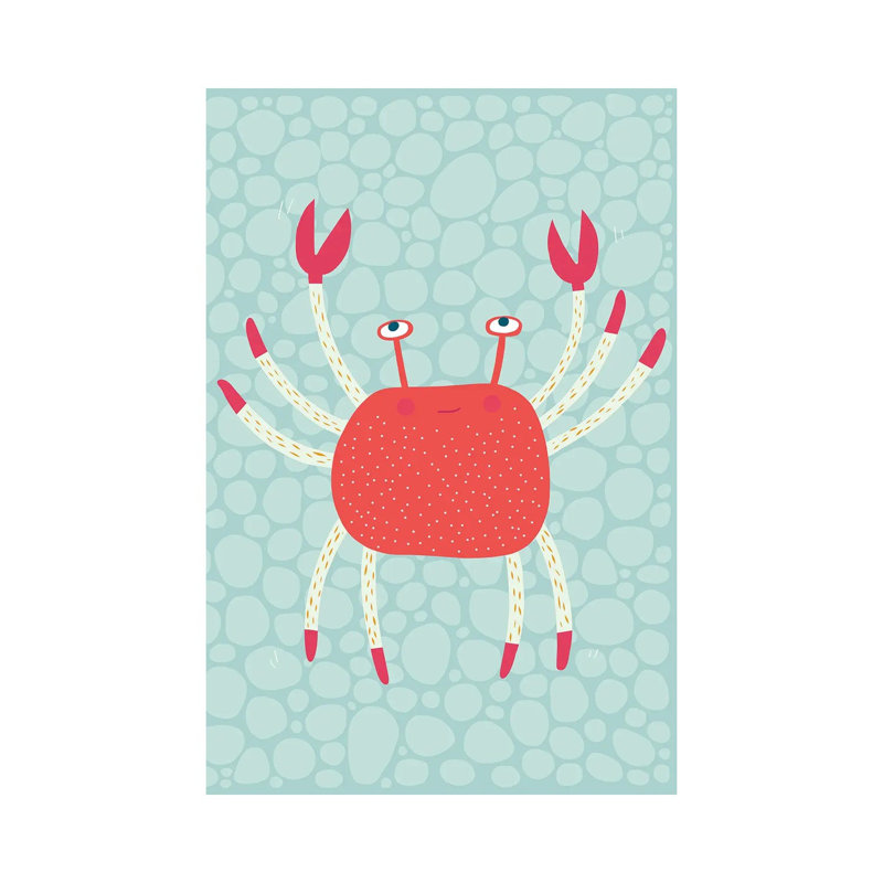 Crab by Nic Squirrell - Wrapped Canvas Gallery-Wrapped Canvas Giclée, 20.32 cm H x 30.48 cm W