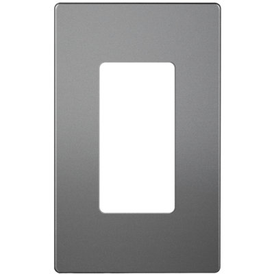 Enerlites Screwless 1-Gang Decorator Wall Plate - White