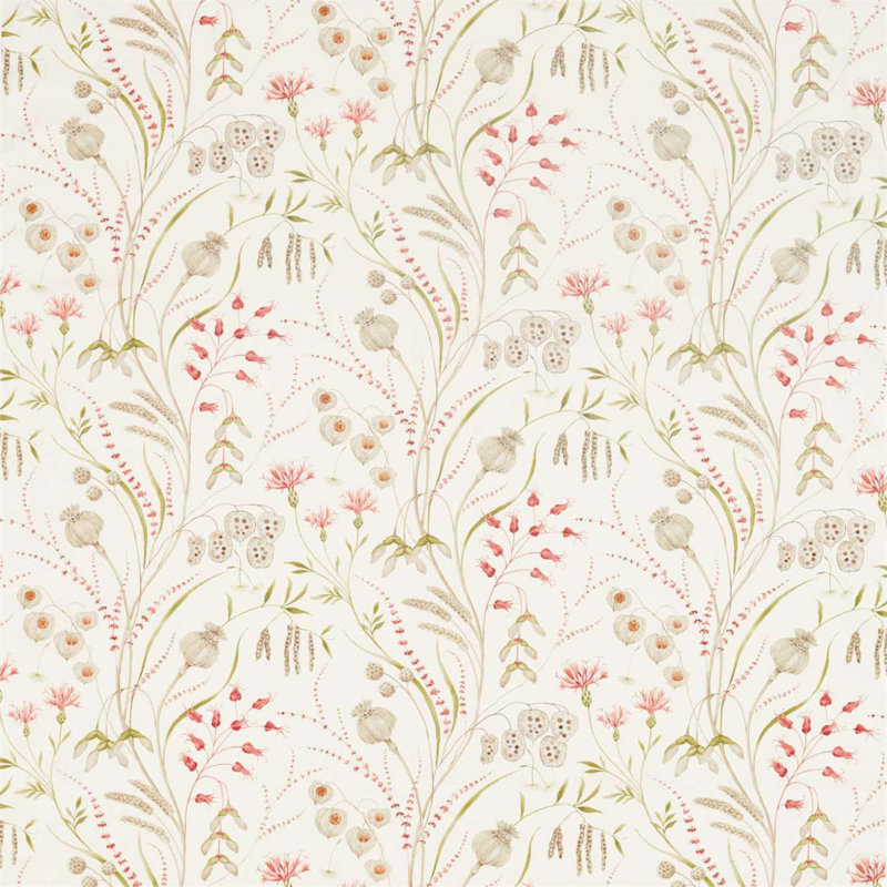 Summer Harvest Fabric, Claret/Olive