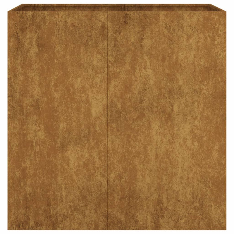 Hesston Planter Corten Steel, 80cm H x 40cm W x 80cm D