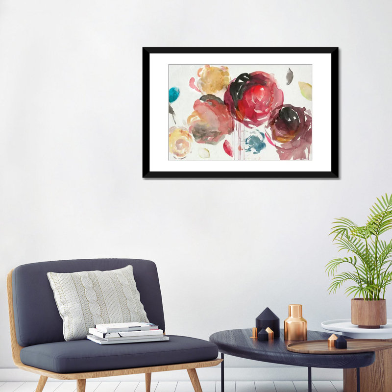 « marche à travers ii », reproduction sur toile, H 24 po x l 32 po x P 1 po, Papier d'art encadré noir, Blanc