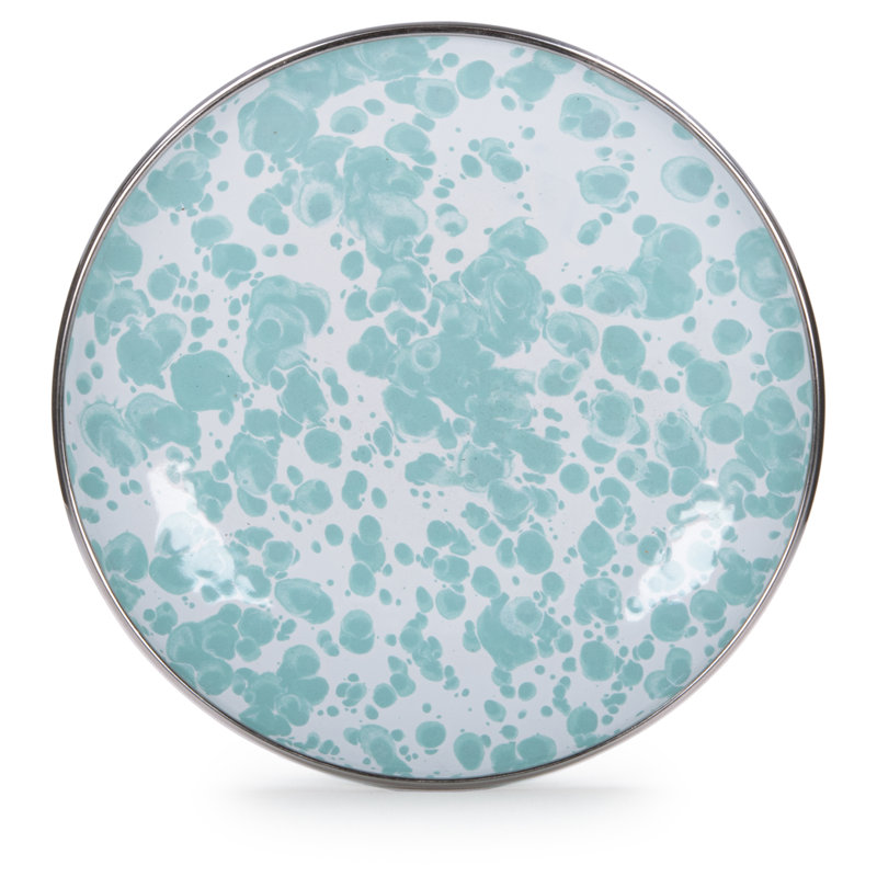 Sea Glass Enamelware Appetizer Plate