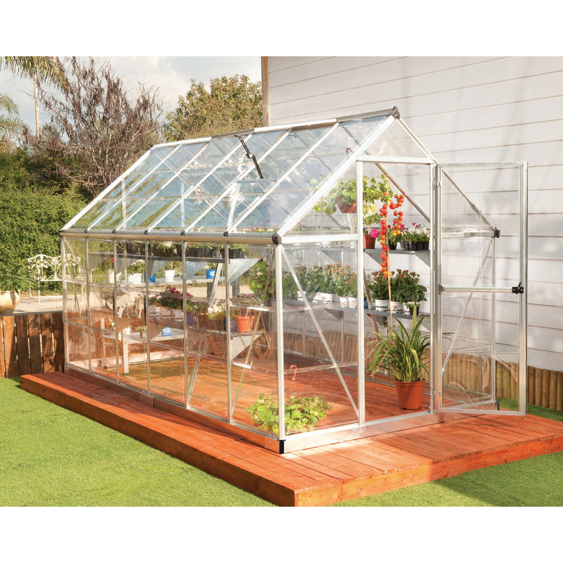 Harmony 6.1 Ft W x 6.8 Ft D Greenhouse, Silver