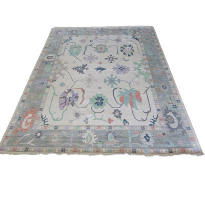 Tapis oriental ivoire coloré noué à la main 4E5A0BA2B9E44E6EA00318D17C8D9D40