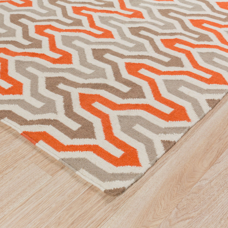 Isaacs Wool Geometric Indoor Rug, Rectangle 2' x 3'