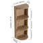 Support de rangement mural pour salle de bain avec tablettes réglables David-1359876593