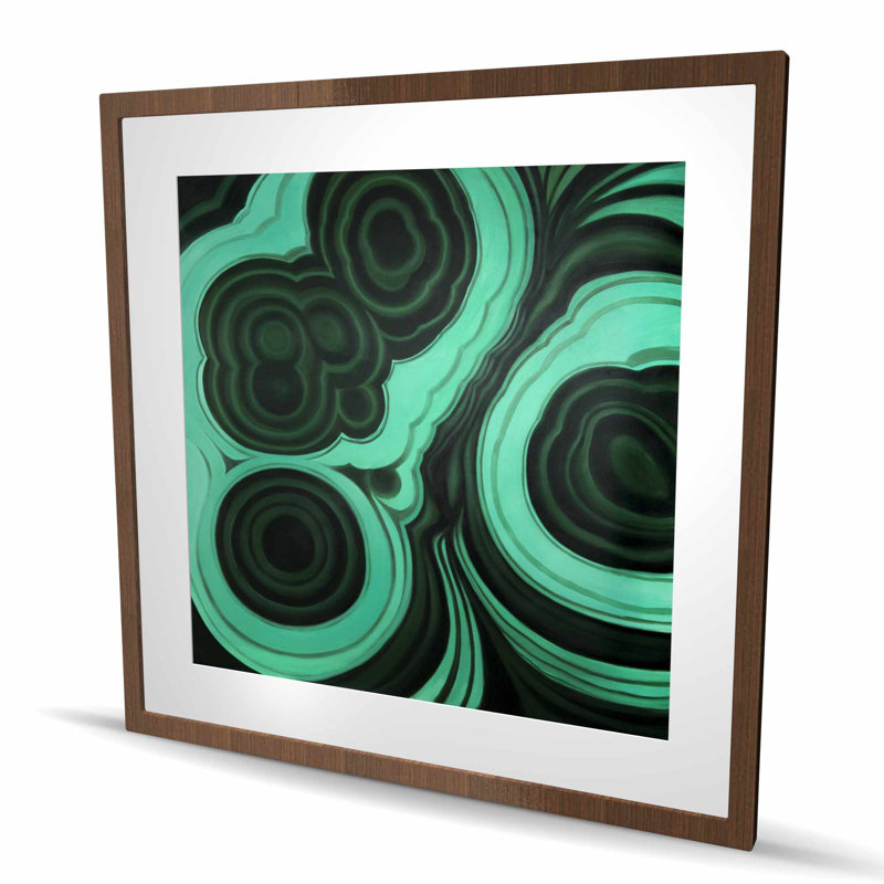 Pierre Malachite, H 36 po x l 36 po, Brun