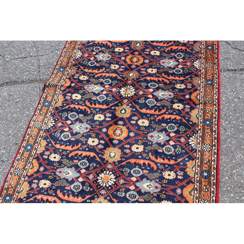 Tapis tribal bleu marine 3X5