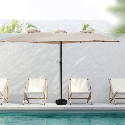 Parasol de marché d'extérieur 15 'avec manivelle