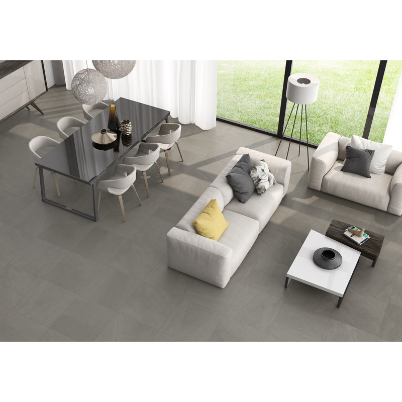 24"x48" Petralava Gris Porcelain Tile, Gris