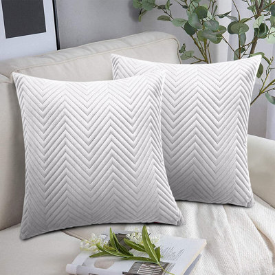 Embossed Velvet Cushion Cover (Pack of 2)