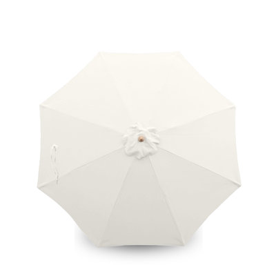 9' Round Umbrella Replacement Canopy 8 Ribs in Off White