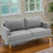 70" Upholstered Square Arm Loveseat Sofa Modern Sofa Couch with USB-337073819-337073816