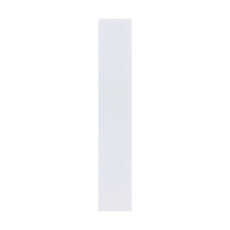 Multiple Geometric Rectangular 10-Shelf Bookcase In White, White, (10 Shelves) 70.75"H x 35"W x 11.75"D