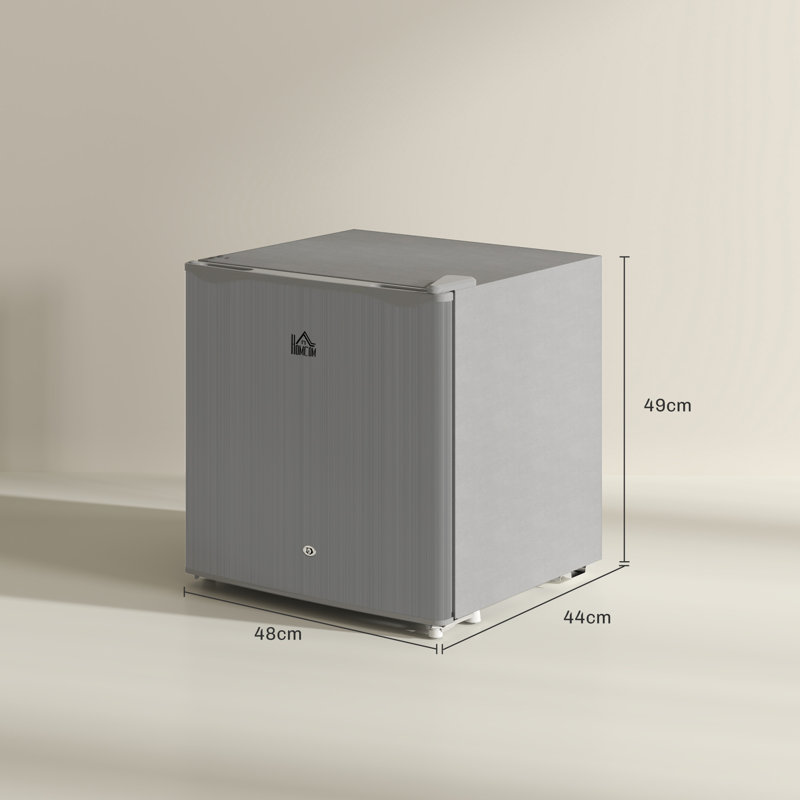 Brayden Studio Cardali 46 L Countertop Mini Fridge with Freezer, Grey
