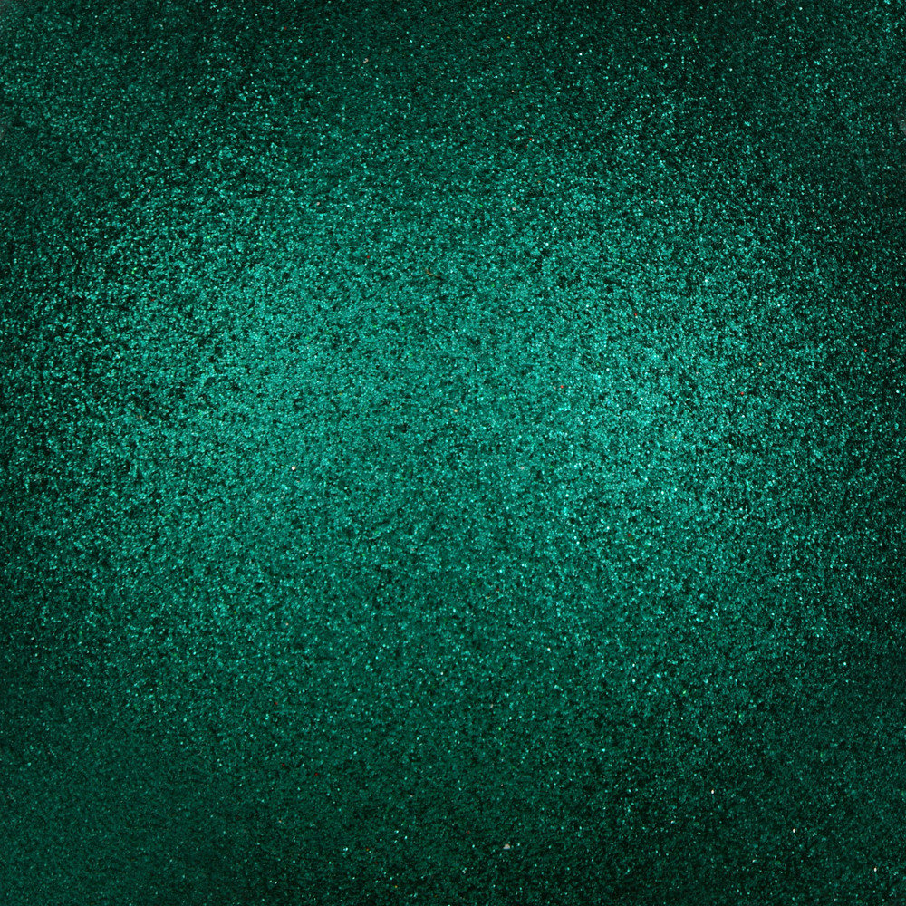 Shatterproof Bauble, Dark Teal Glitter, 4" H x 4" W x 4" D