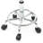 Backed Adjustable Height Ergonomic Lab Stool with Removable Casters/Wheels-934655152