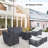 Amanda Rattan Patio Sofa Seating Group Cover