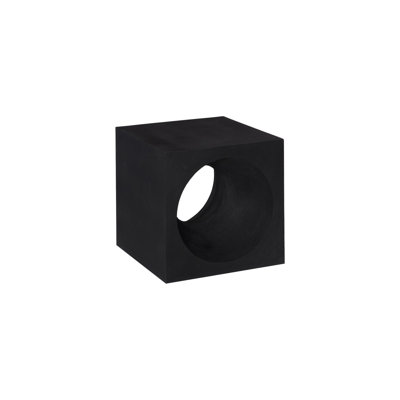 Void Side Table, Black Stone