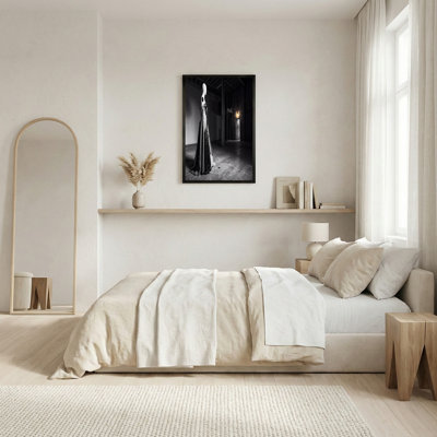 Art mural sur toile noir et blanc