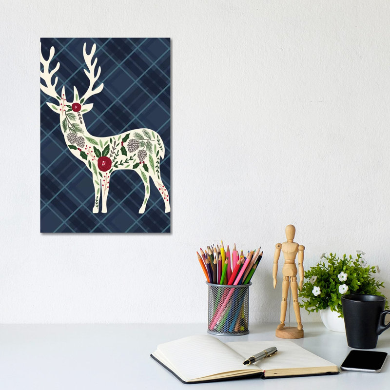 Cozy Christmas Cabin II by Louise Allen - Wrapped Canvas Print, 20.32 cm H x 30.48 cm W