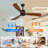 52" Wood Ceiling Fan NO Light