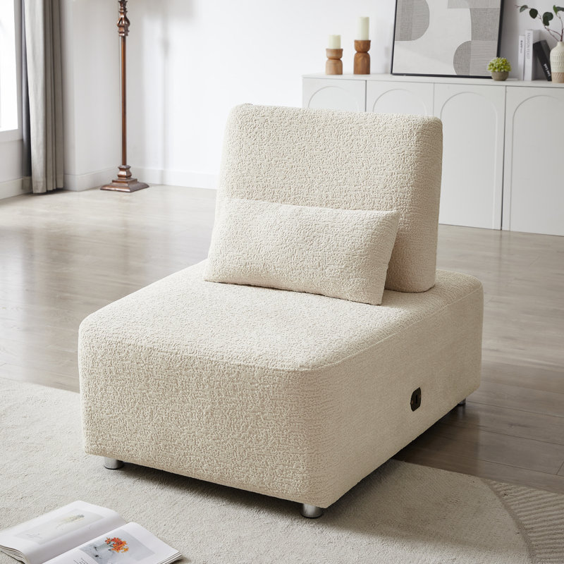 Fauteuil d'appoint Uphlostery, Chenille beige