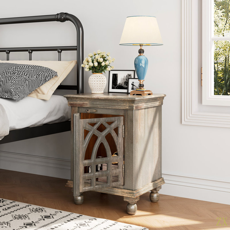 Table de chevet en bois