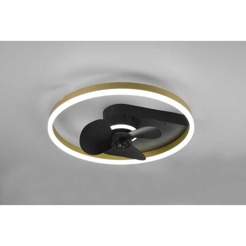 Donnelle 50cm Ceiling Fan with LED Lights, Black