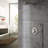 10 Inch Round Wall Mount Shower Faucet System Luxury Rainfall Shower Head with Rough-in Valve-58146938