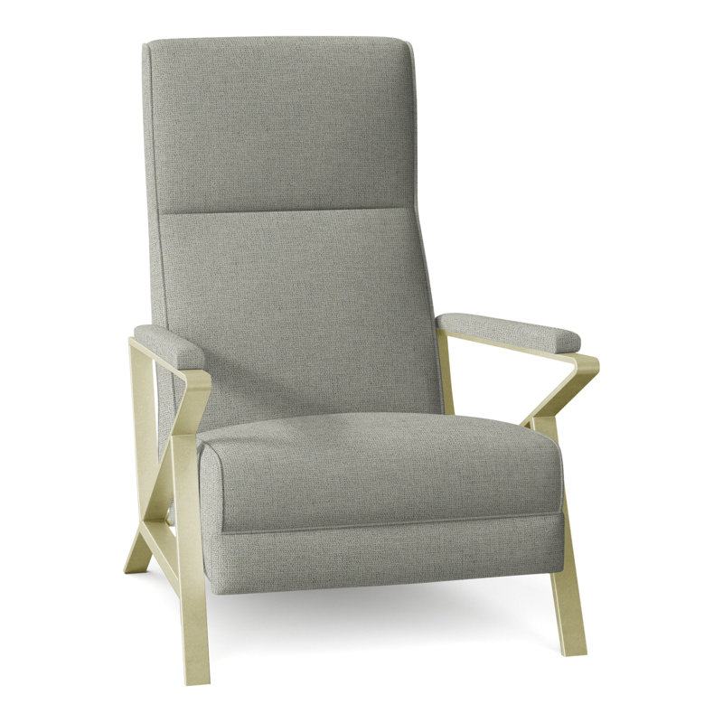 Infinity 28.25" Wide Manual Standard Recliner, Brushed Brass, Perigold Play Sage