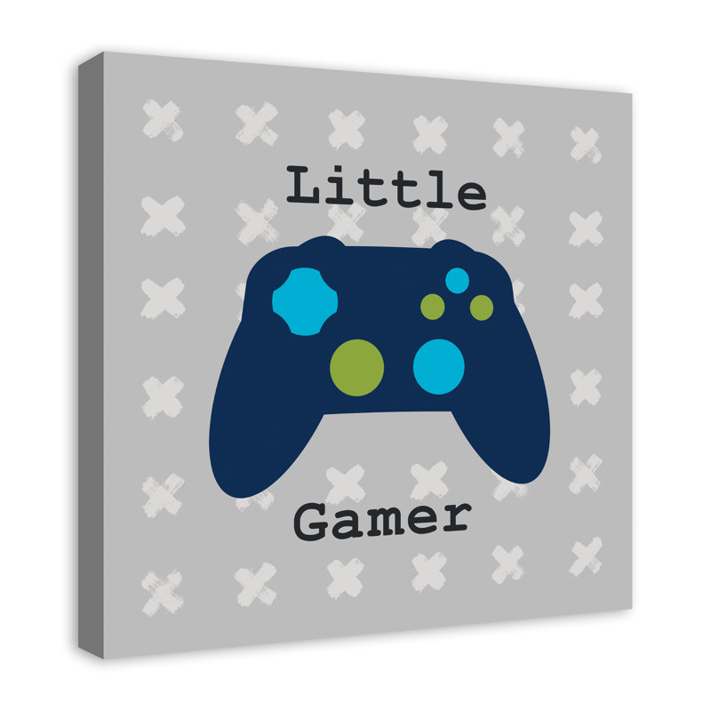 Art sur toile little gamer Meara, H 24 po x l 24 po x P 1,25 po
