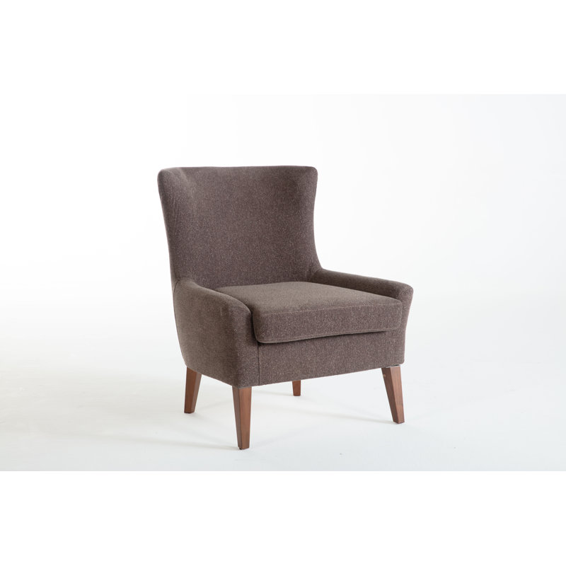 Canyon 30'' Wide Side Chair, Brown Polyester Blend