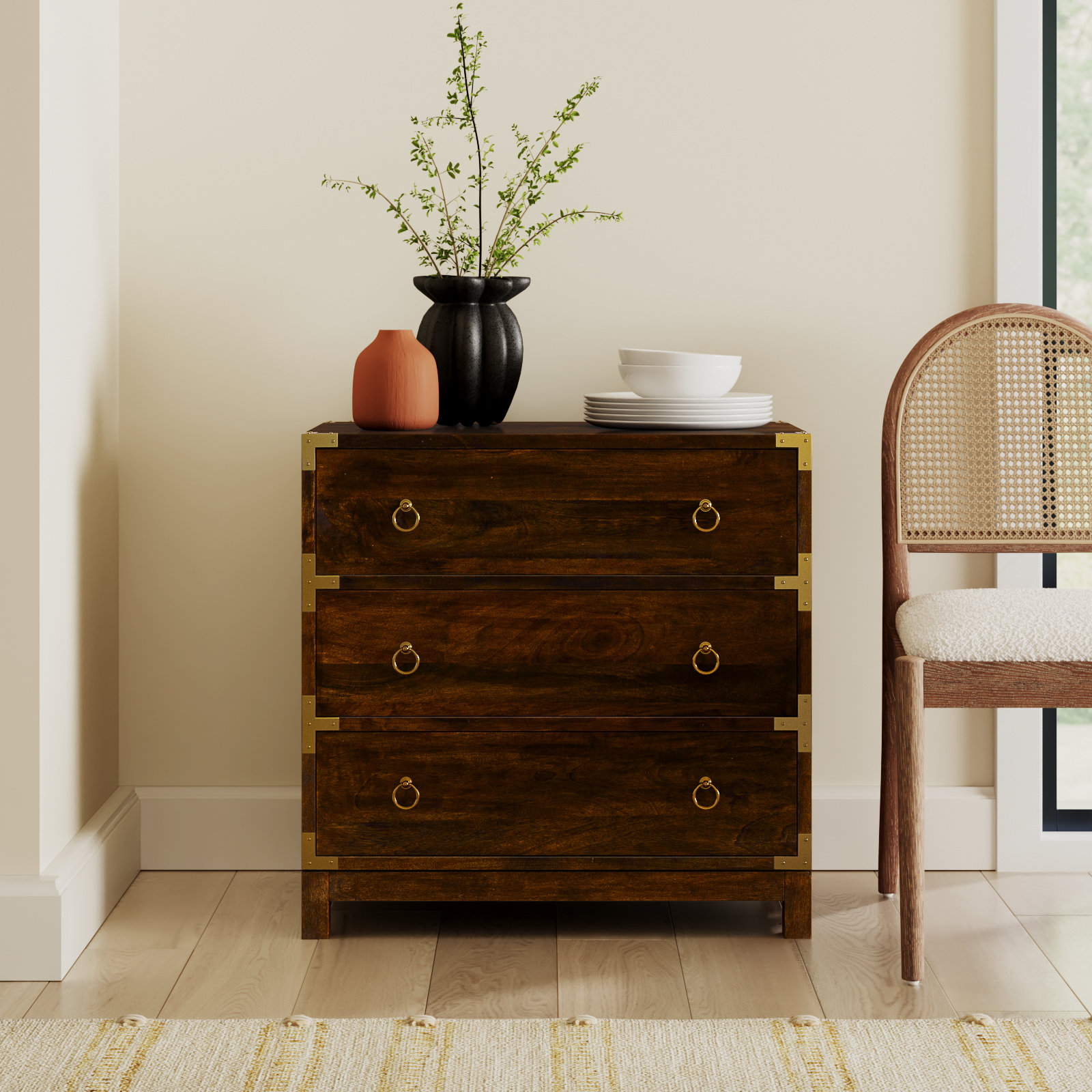 Aerial Accent Chest, Brown