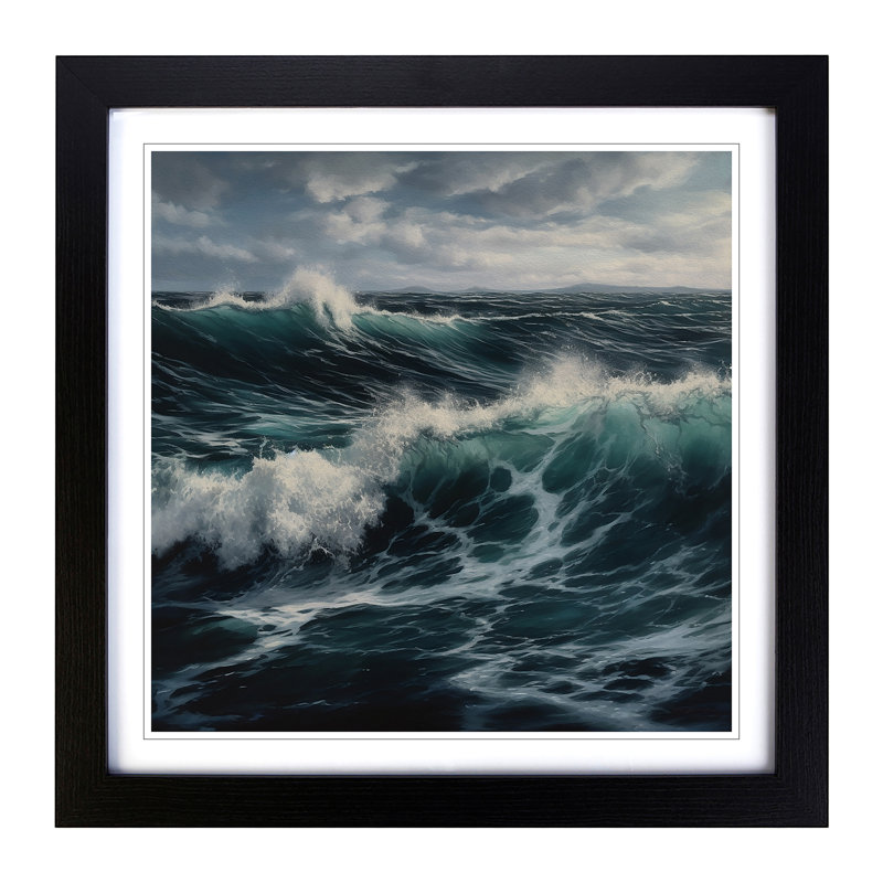 Ocean Realism - Framed Print, Black