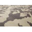 Tapis gris / beige en laine noué à la main de conception unique 6 pi x 9 pi