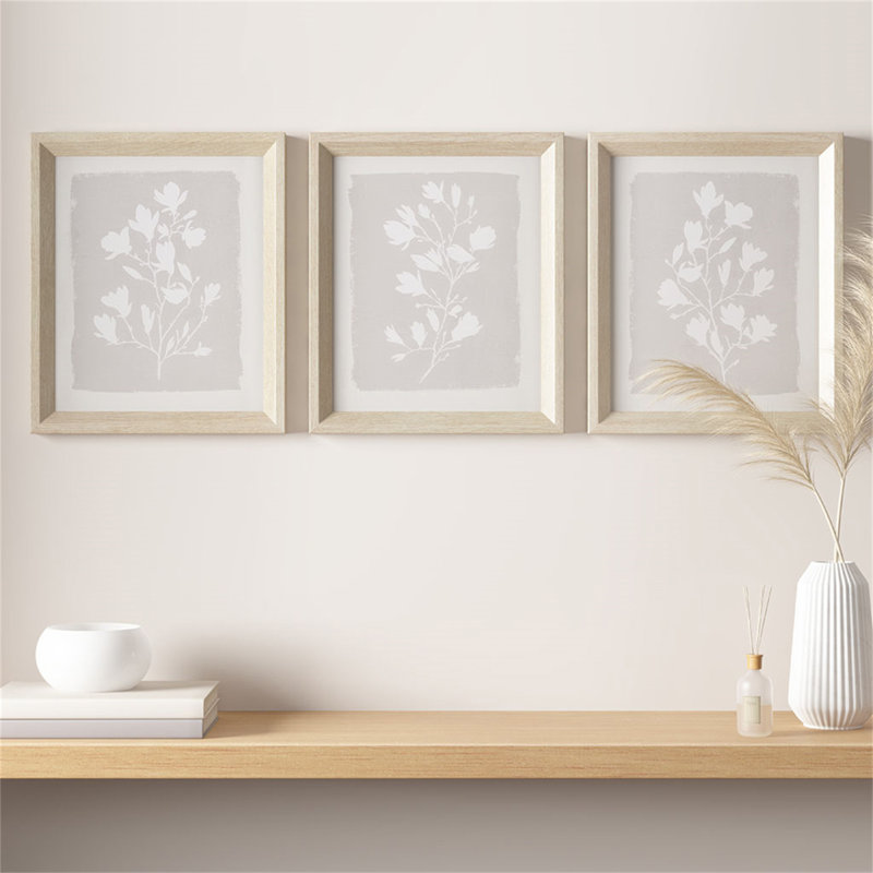 3-Piece Framed Glass Wall Art Set