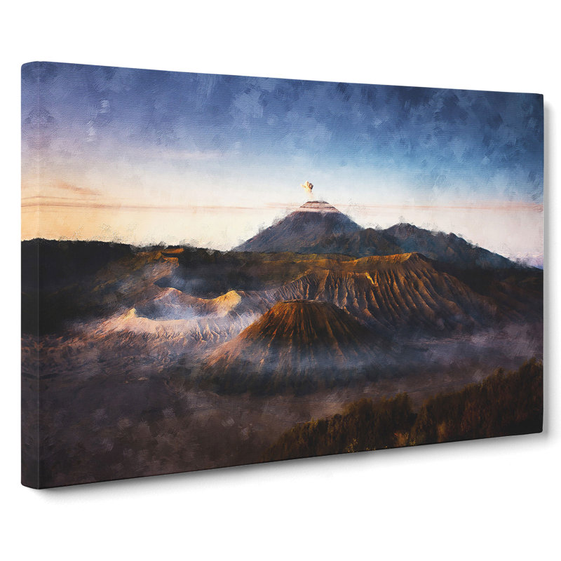 Mount Bromo In Indonesia - Wrapped Canvas Print, 35cm H x 50cm W x 3cm D