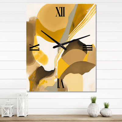 Jerney - Abstract Liquid Ink Wall Clock