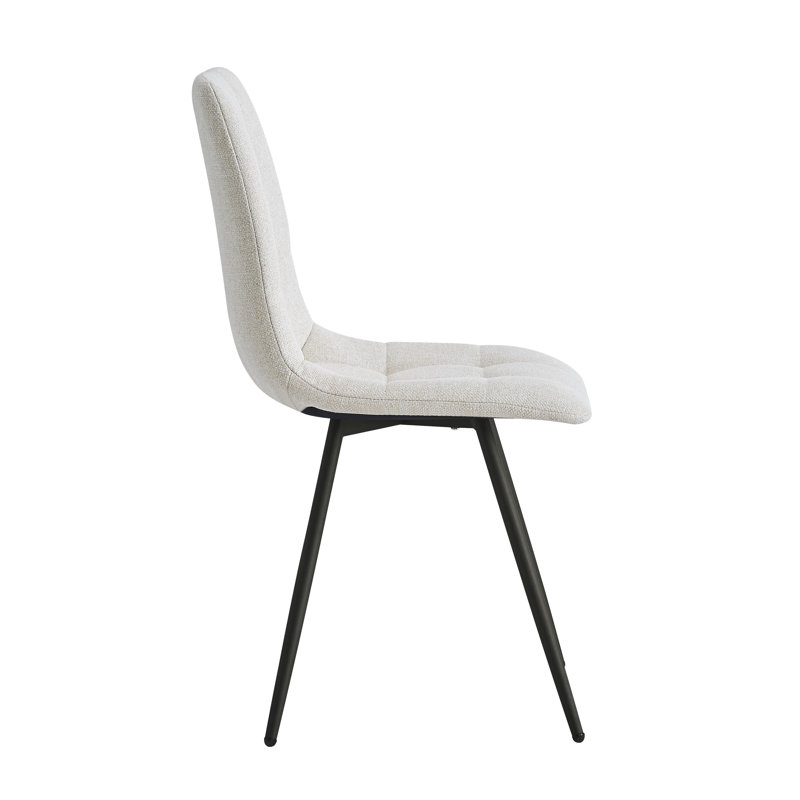 Ensemble de 2 chaises en tissu Waltwilder, Beige