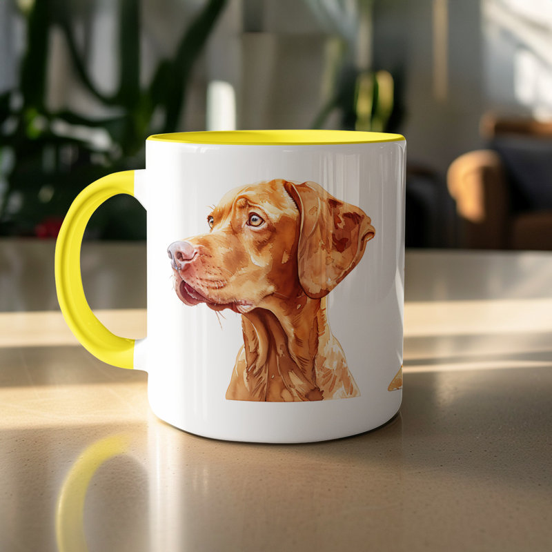Mug, 2, Yellow