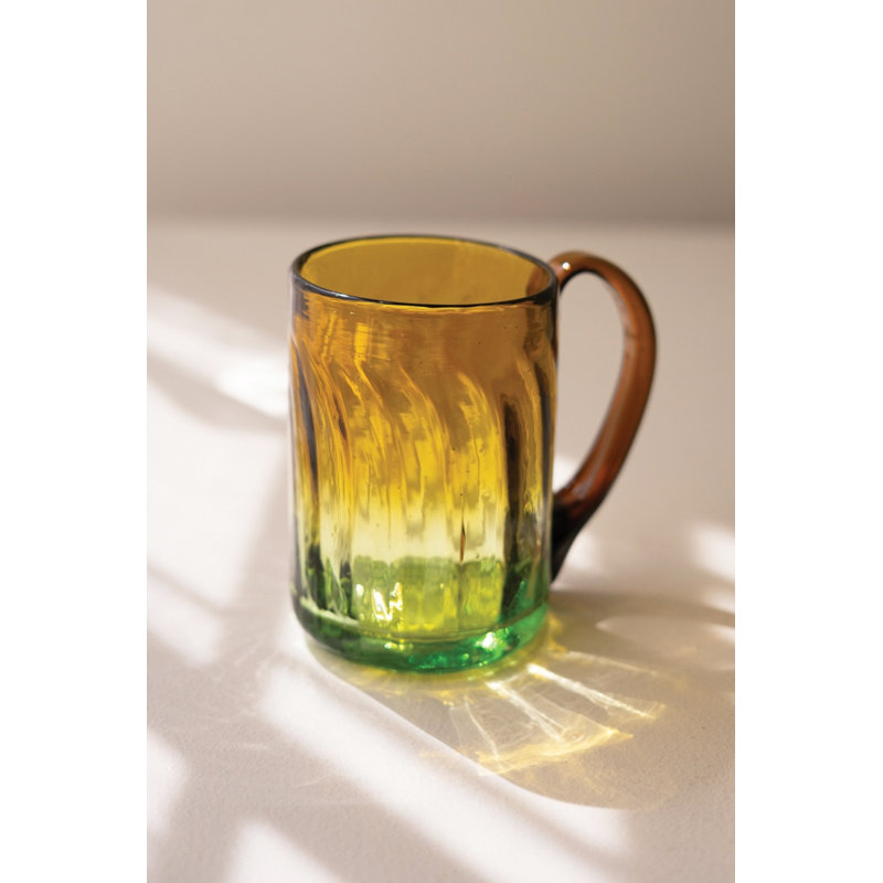 Tasse en verre ambré recyclé kalaou