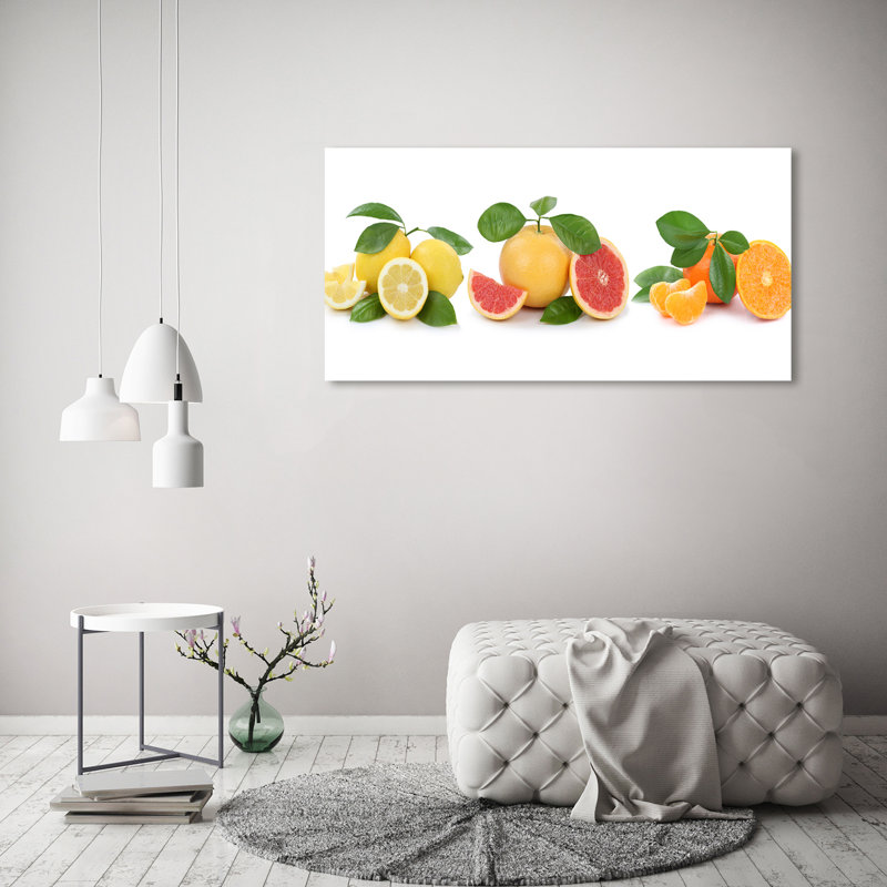 Citrus Fruits - Wrapped Canvas Print, 60cm H X 120cm W